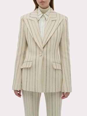 The Devil Wears Prada 2 Anne Hathaway Pinstripe Blazer - Image 3