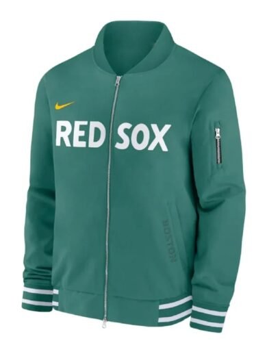 Boston Red Sox 2025 Green Bomber Jacket