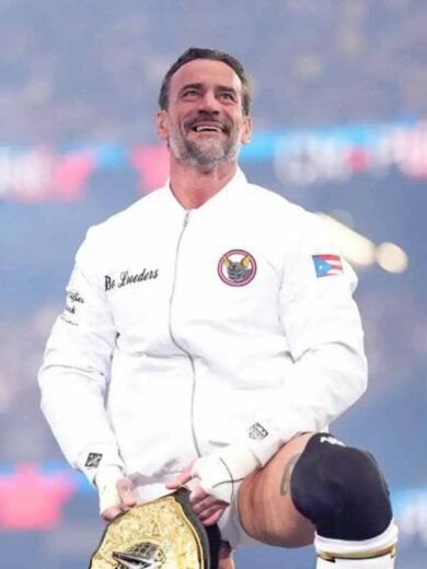 CM Punk’s White WWE Wrestlemania 42 Entrance Jacket