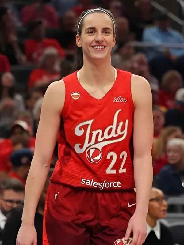 Wings vs Fever Gameday Caitlin Clark Red Jersey