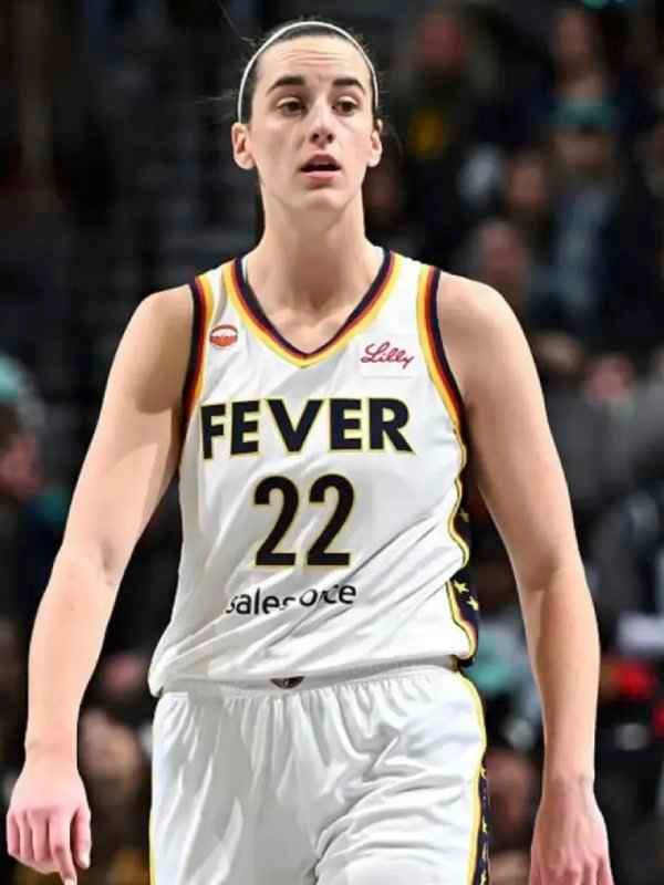 Fever vs Liberty Gameday Caitlin Clark White Jersey