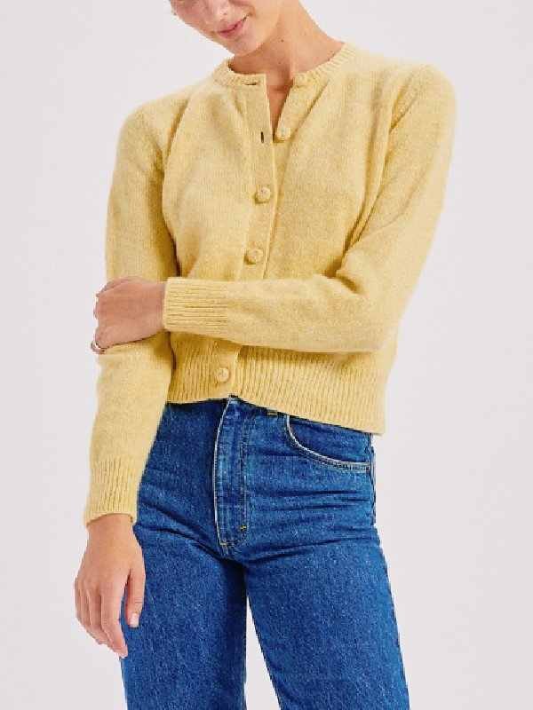Shrinking S3 Christa Miller Yellow Cardigan