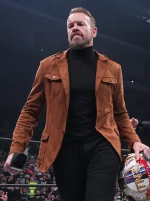 AEW Dynamite Christian Cage Brown Blazer