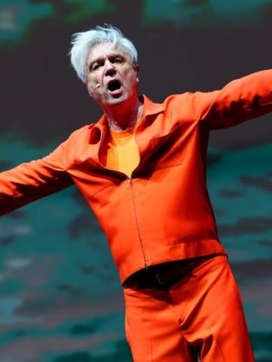 Coachella 2026 David Byrne Orange Jacket