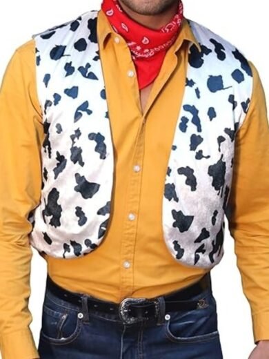 Cow Print Hippie Halloween Vest