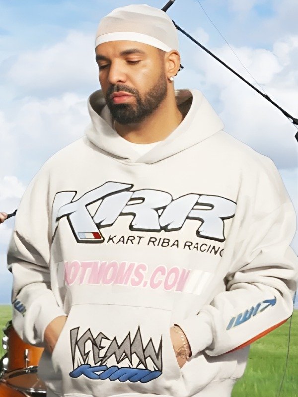 Drake KRR Kart Riba Racing Gray Hoodie