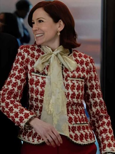 Elsbeth S3 Carrie Preston Red Tweed Jacket