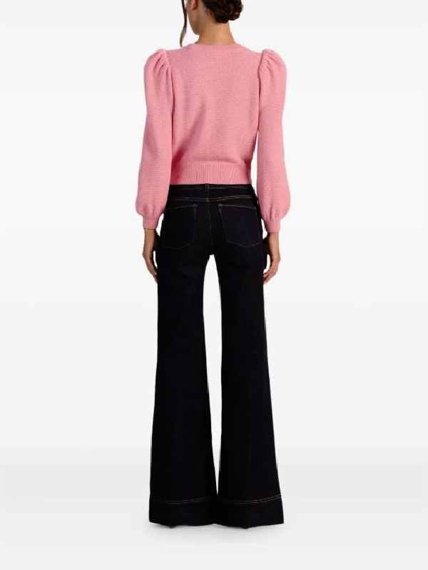 Elsbeth S3 Carrie Preston Puff-Sleeve Bow Sweater - Image 2