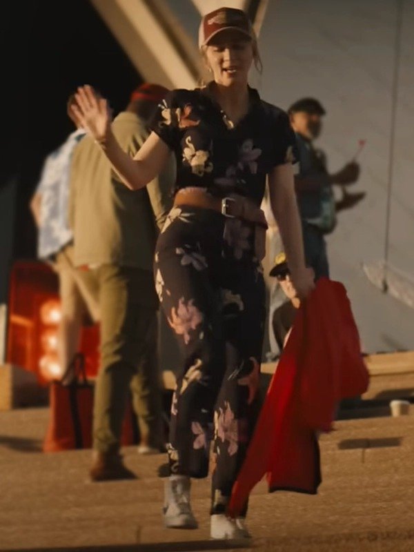 The Fall Guy 2024 Emily Blunt Floral Jumpsuit - Image 5