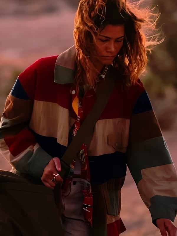 Euphoria S3 Zendaya Colorblock Jacket