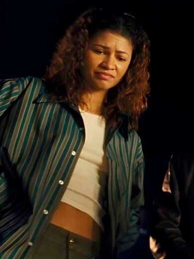 Euphoria S3 Zendaya Striped Shirt