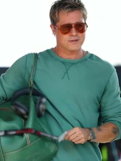 F1 The Movie Brad Pitt Green Sweatshirt