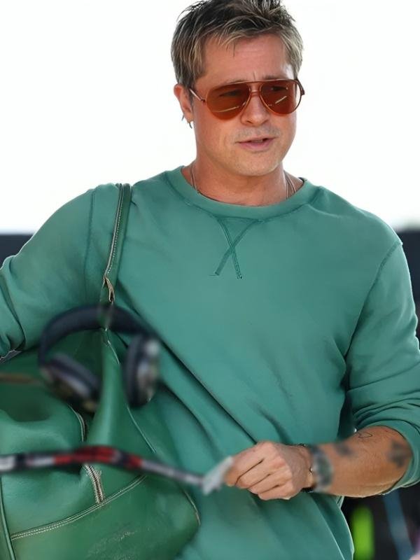 F1 The Movie Brad Pitt Green Sweatshirt