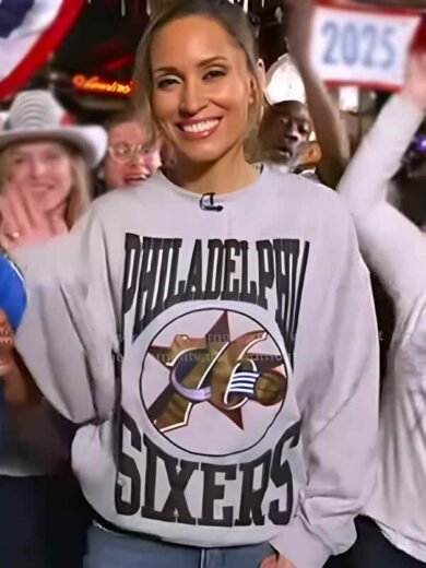 Good Morning America Rhiannon Ally 76ers Sweatshirt