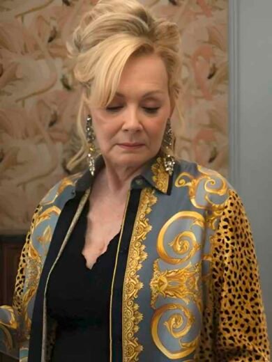 Hacks 2026 Jean Smart Silk Printed Blouse