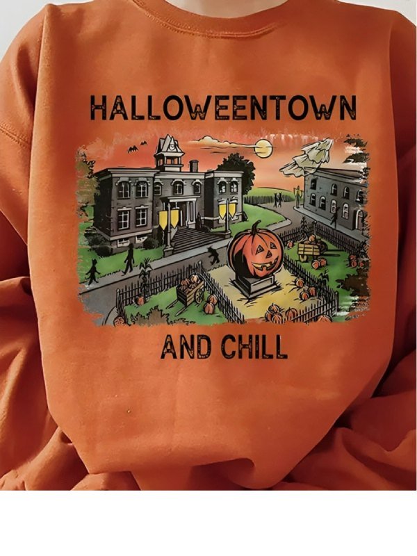 Halloween Town and Chill Sweatshirt