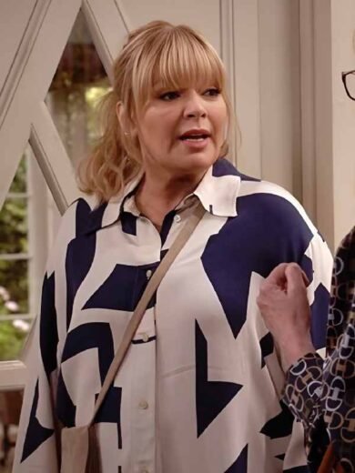 Happy’s Place S2 Melissa Peterman Geometric Print Shirt