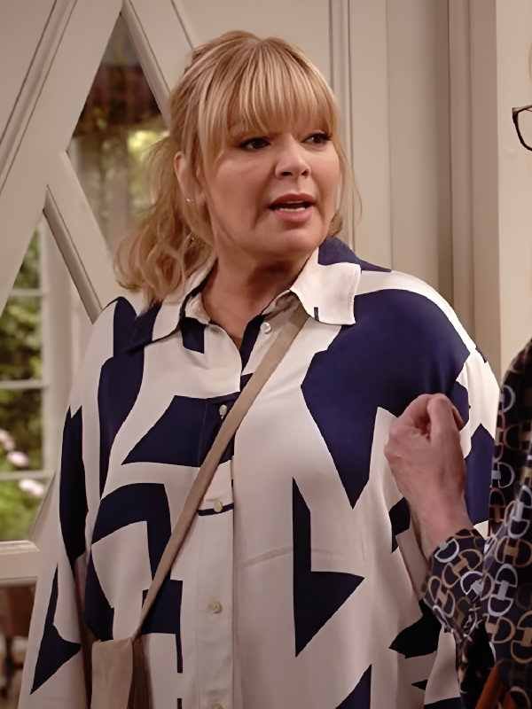 Happy’s Place S2 Melissa Peterman Geometric Print Shirt