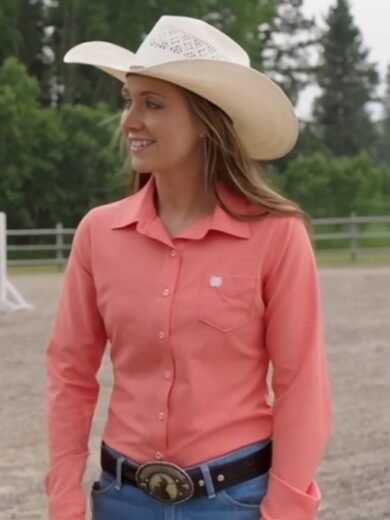 Heartland S18 Amber Marshall Pink Shirt
