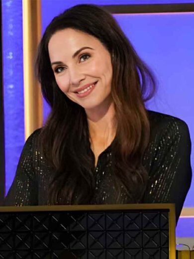 Hollywood Squares S2 Whitney Cummings Black Sequin Shirt