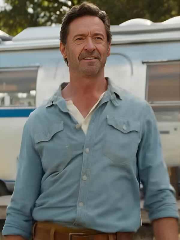 The Sheep Detectives 2026 Hugh Jackman Denim Overshirt