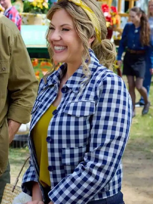 The Heiress and the Handyman Jodie Sweetin Check Jacket - Image 2