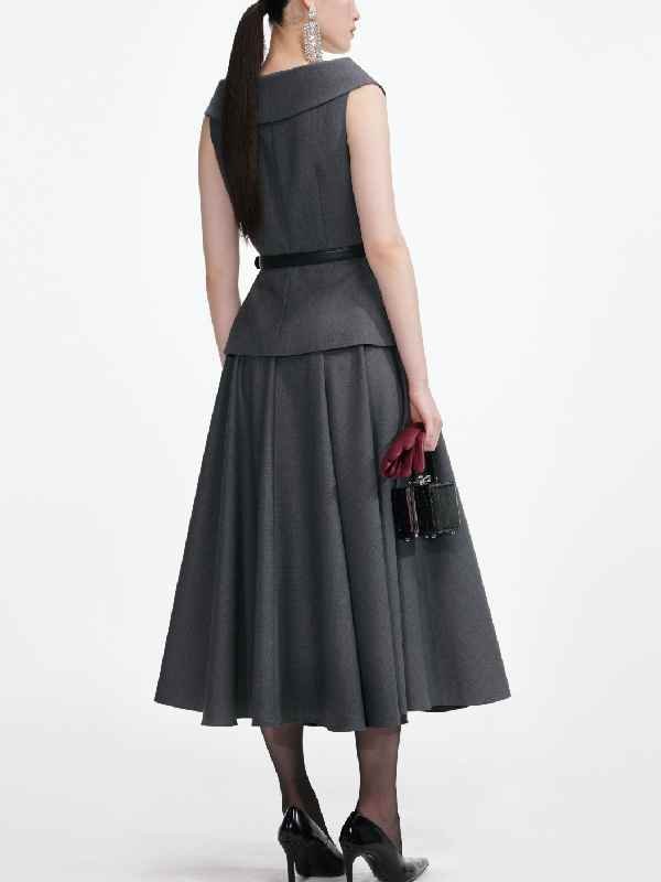 Running Point S2 Kate Hudson Double-Breasted Belted Dress - Image 3