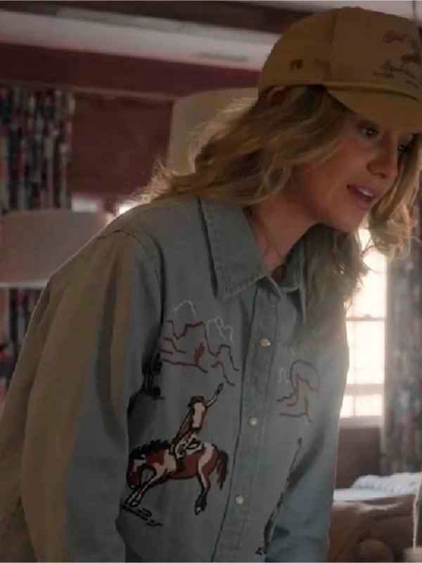 Keepin Country Cool Lainey Wilson Embroidered Western Shirt - Image 4