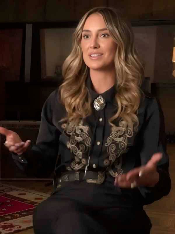 Keepin Country Cool Lainey Wilson Embroidery Black Shirt