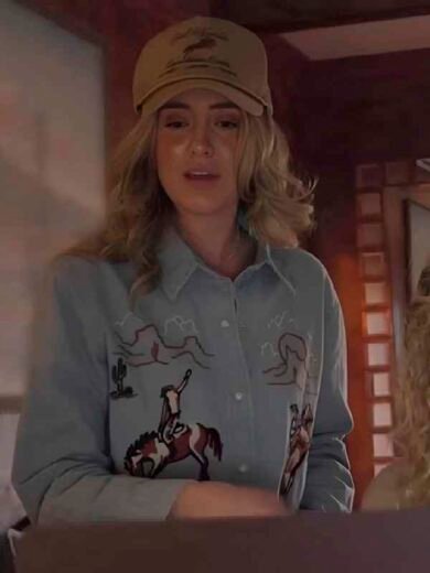 Keepin Country Cool Lainey Wilson Embroidered Western Shirt
