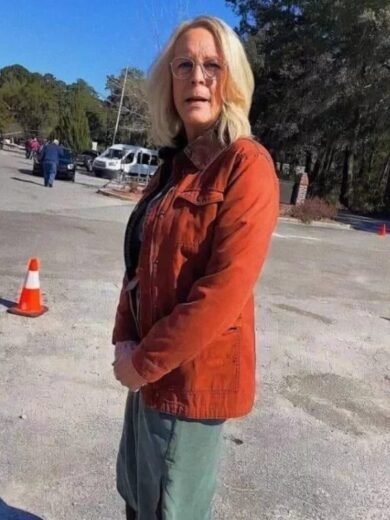 Halloween Ends Jamie Lee Curtis Brown Jacket