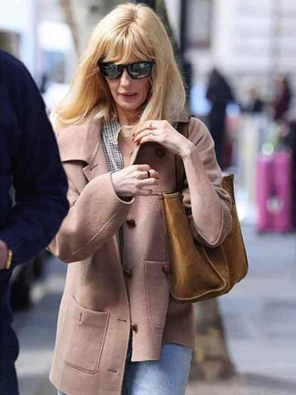 London 2026 Kelly Reilly Beige Wool Jacket