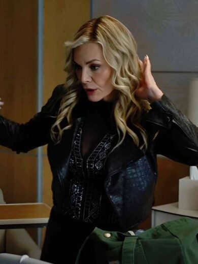 Margo’s Got Money Troubles 2026 Michelle Pfeiffer Crop Biker Jacket