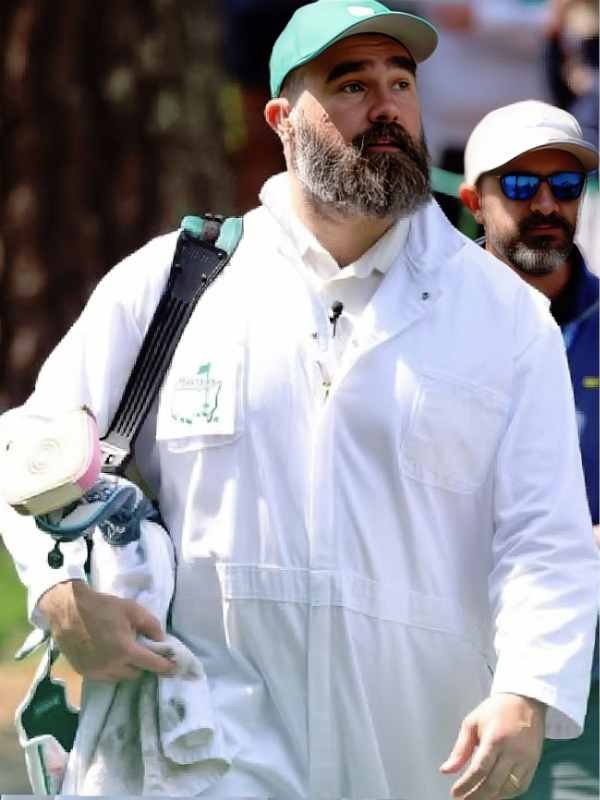 Masters Tournament 2026 Jason Kelce White Jumpsuit