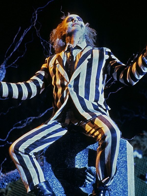 Beetlejuice 2024 Michael Keaton Striped Suit - Image 3