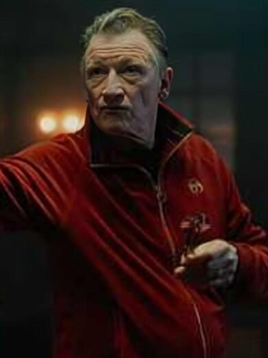 Mobland 2025 Geoff Bell Red Velour Tracksuit