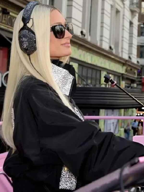 NYC 2026 Spring Campaign Paris Hilton Patch Bomber Jacket - Image 3