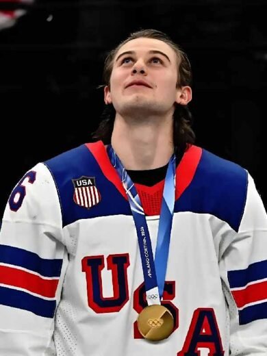 Olympics 2026 Jack Hughes Team USA Hockey Jersey