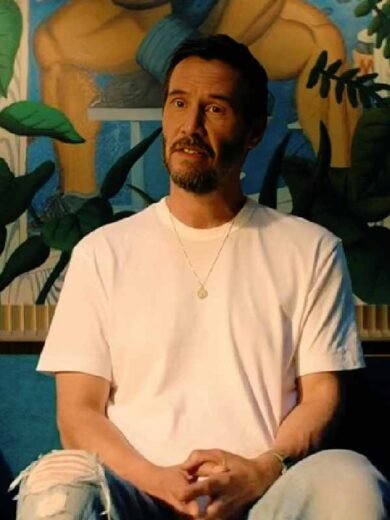 Outcome 2026 Keanu Reeves White T-Shirt