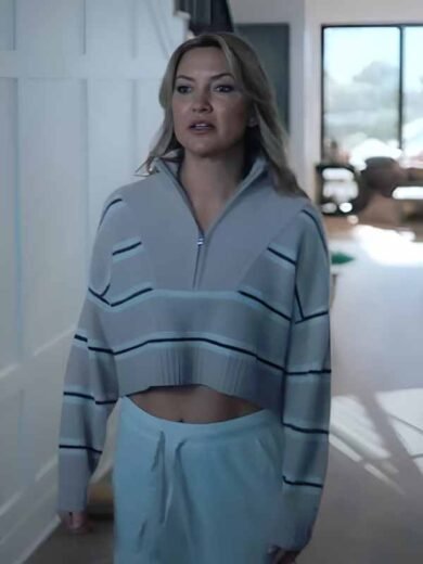 Running Point S2 Kate Hudson Half-Zip Sweater