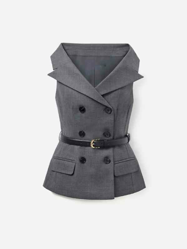 Running Point S2 Kate Hudson Double-Breasted Belted Dress