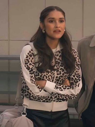 Running Point S2 Marissa Reyes Leopard Track Jacket