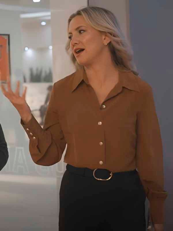 Running Point S2 Kate Hudson Silk Blouse
