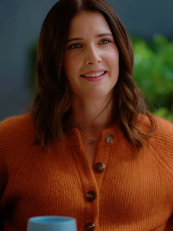 Shrinking S3 Cobie Smulders Orange Cardigan