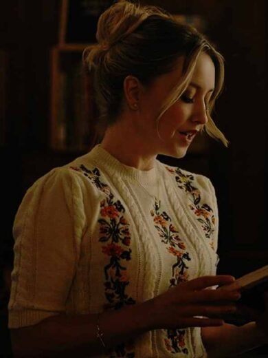 A Season to Blossom Elise’s Floral Embroidered Knit Top
