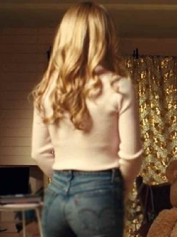 Euphoria S3 Sydney Sweeney Zipper White Sweater - Image 2