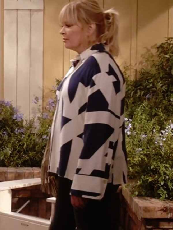 Happy’s Place S2 Melissa Peterman Geometric Print Shirt