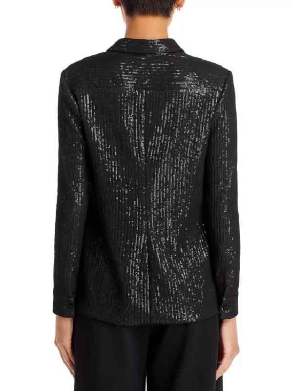 Hollywood Squares S2 Whitney Cummings Black Sequin Shirt