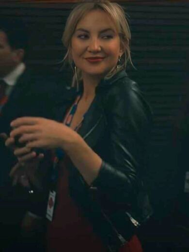 Running Point S2 Kate Hudson Cropped Biker Jacket
