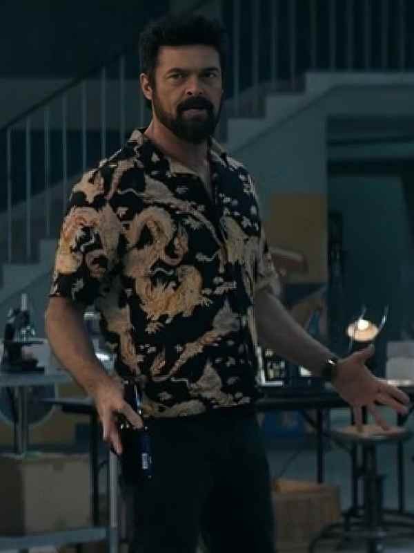 The Boys Karl Urban S5 Dragon Print Camp Shirt - Image 2